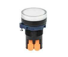 Изображение товара TA22SA1Z1-P/CW220V/PC, СВЕТОВОЙ ИНДИКАТОР, БЕЛЫЙ РАССЕИВАТЕЛЬ 220V DC, ПЛАСТИК, 22 ММ CONTA