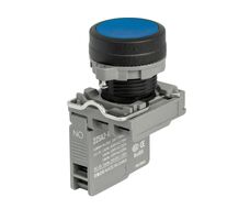 Превью товара TA22SA-PF-B-PC/ZZ/NO, КОМПЛЕКТ 3 ПРЕДМ (КНОПКА СИНЯЯ, ПЛАСТИК, С ДЕРЖАТЕЛЕМ, 1NО CONTA) №3