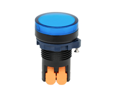 Изображение товара TA22SA1Z1-P/CB220V/PC, СВЕТОВОЙ ИНДИКАТОР, СИНИЙ РАССЕИВАТЕЛЬ 220V DC, ПЛАСТИК, 22 ММ CONTA