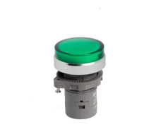 Изображение товара TA22SA3Z1-P/CG220V/A, СВЕТОВОЙ ИНДИКАТОР, ЗЕЛЕНЫЙ РАССЕИВАТЕЛЬ 230V AC, 22 ММ CONTA