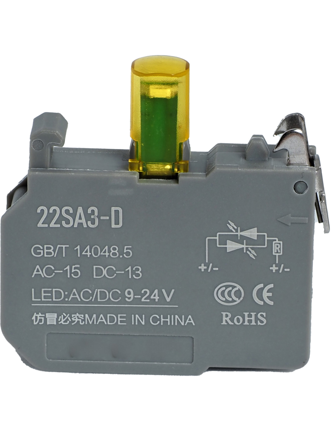 Изображение товара TA22SA3-D/Y9-24V, МОДУЛЬ ПОДСВЕТКИ ЖЕЛТЫЙ 24 LED CONTA