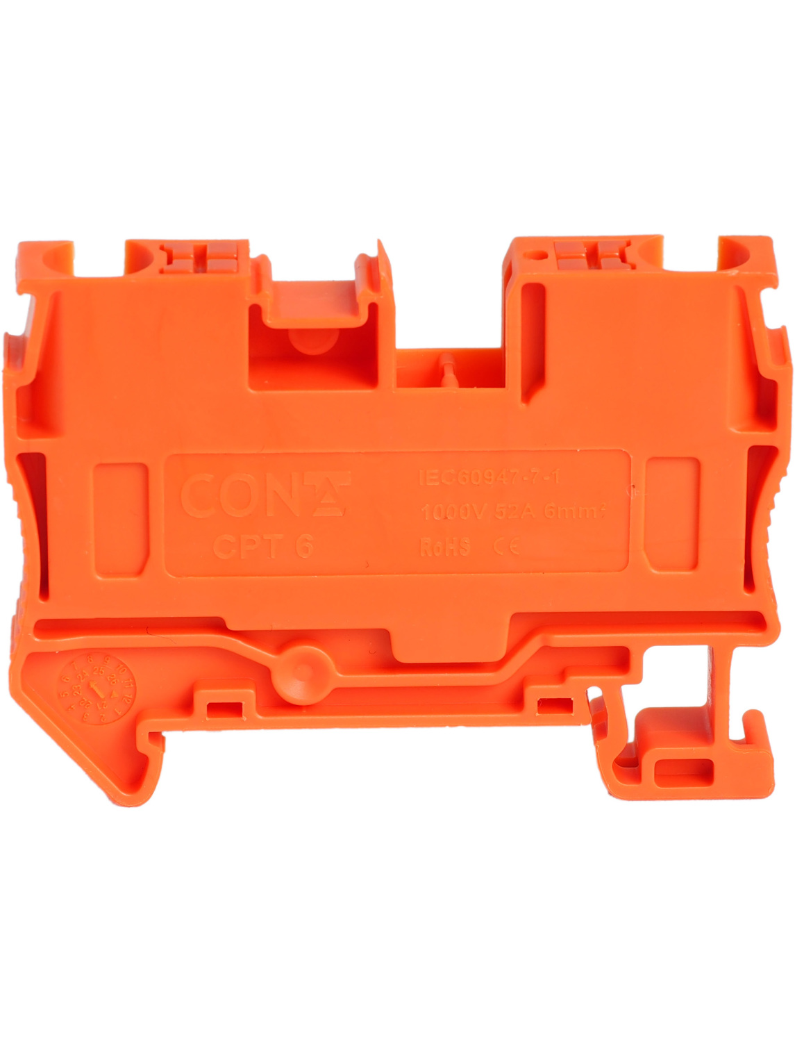 Изображение товара CPT 6 ORANGE, КЛЕММА ПРОХОДНАЯ, 6 КВ.ММ, PUSH-IN CONTA
