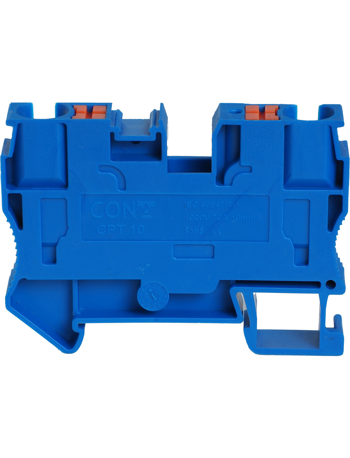 Изображение товара CPT 10 BLUE, КЛЕММА ПРОХОДНАЯ 10 КВ.ММ, PUSH-IN CONTA