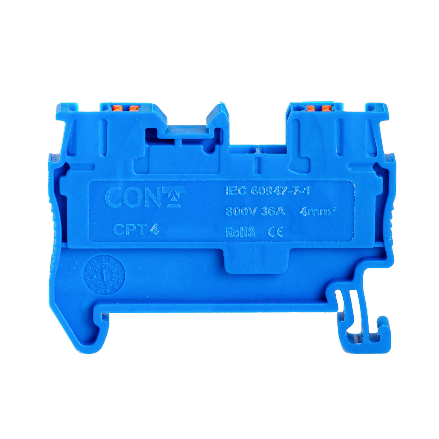 Изображение товара CPT 4 BLUE, КЛЕММА  ПРОХОДНАЯ, 4 КВ.ММ, PUSH-IN CONTA
