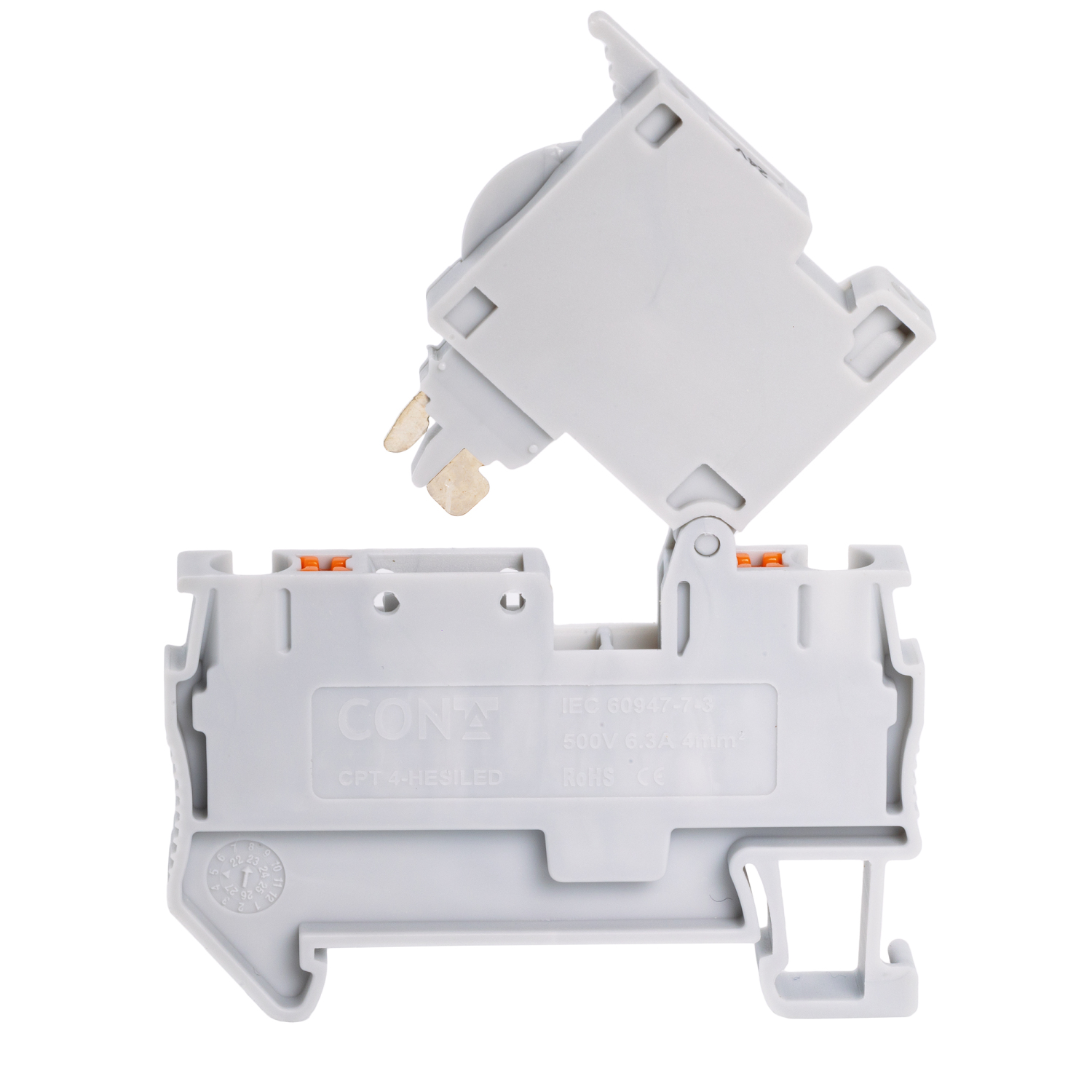 Изображение товара CPT 4-HESILED 24V, КЛЕММА ДЛЯ УСТАНОВКИ ПРЕДОХРАНИТЕЛЯ, 4 КВ.ММ, PUSH-IN CONTA