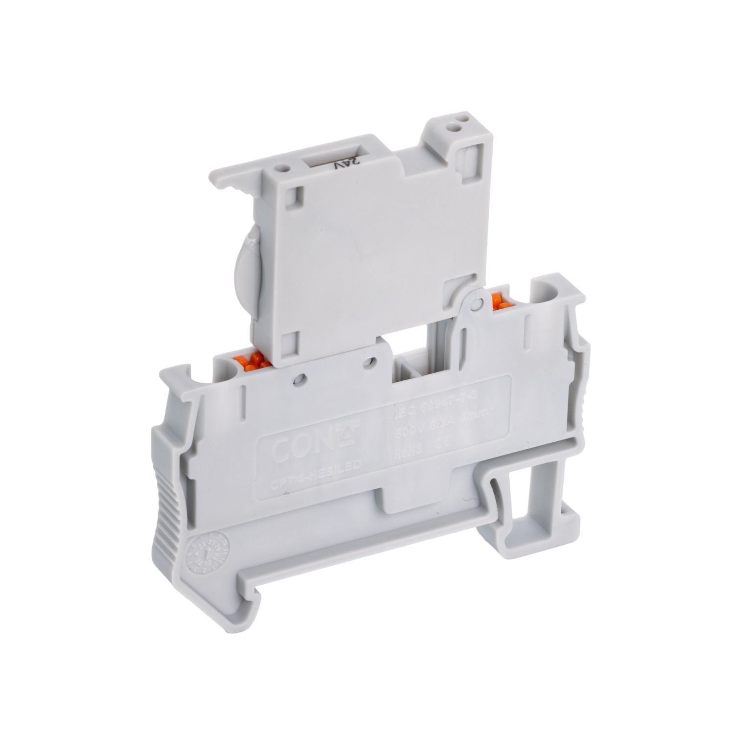 Изображение товара CPT 4-HESILED 230V, КЛЕММА ДЛЯ УСТАНОВКИ ПРЕДОХРАНИТЕЛЯ, 4 КВ.ММ, PUSH-IN CONTA